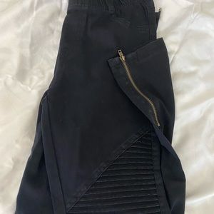 Beulah black moto leggings.